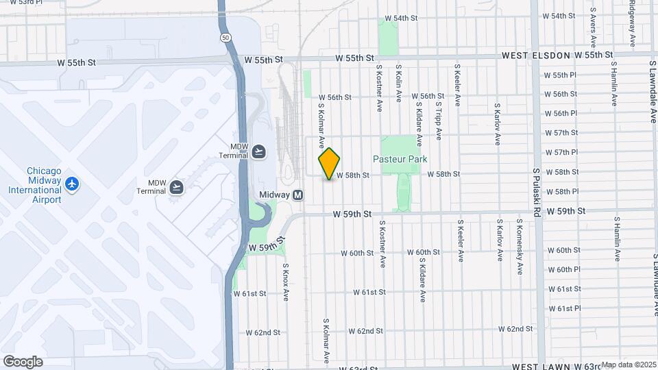 5811 S Kolmar Ave Map and Location Details