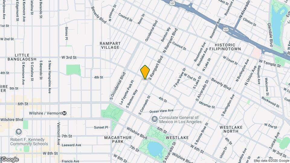 313 S Rampart Blvd Map and Location Details
