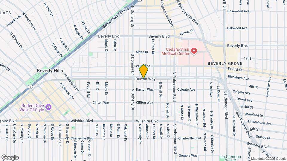 9012 Burton Way Mapa y Detalles de la Ubicación