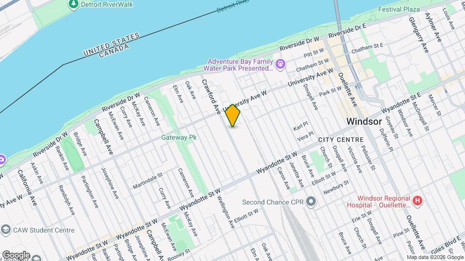 414 Crawford Ave Map and Location Details