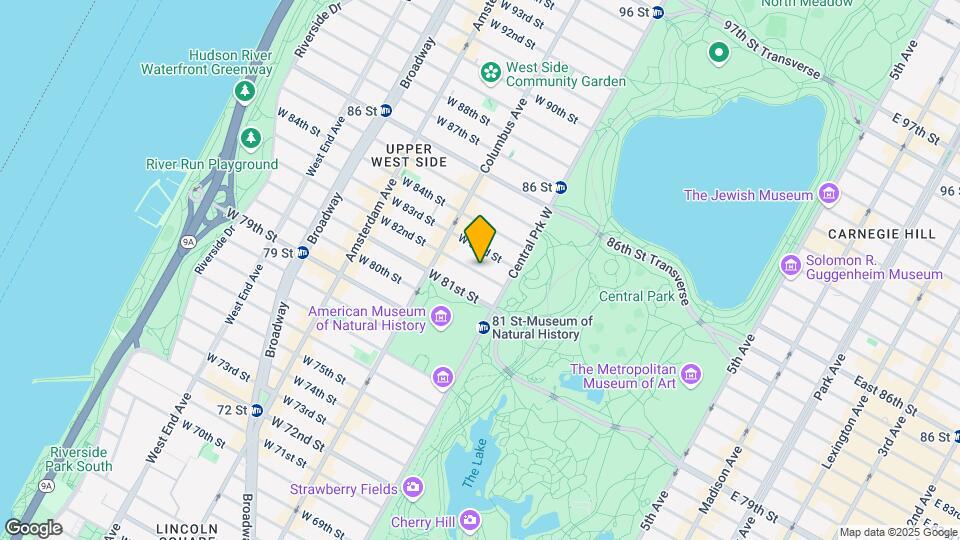 21 W 82nd St Map and Location Details