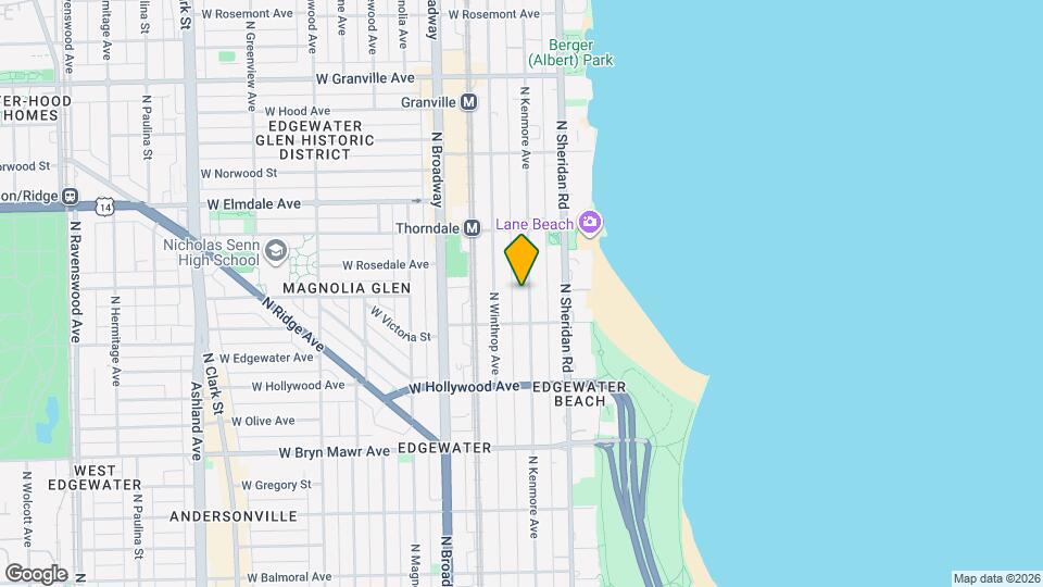 5828 N Kenmore Ave, Unit 1 Mapa y Detalles de la Ubicación