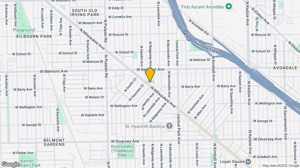 3121 N Milwaukee Ave Map and Location Details