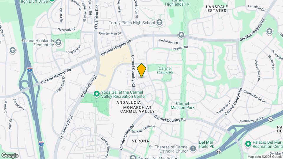 12926 Carmel Creek Rd, Unit 43 Map and Location Details