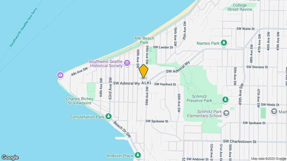 5900 SW Admiral Way Mapa y Detalles de la Ubicación