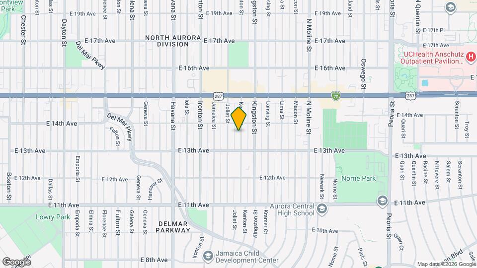1357 Kenton St Map and Location Details
