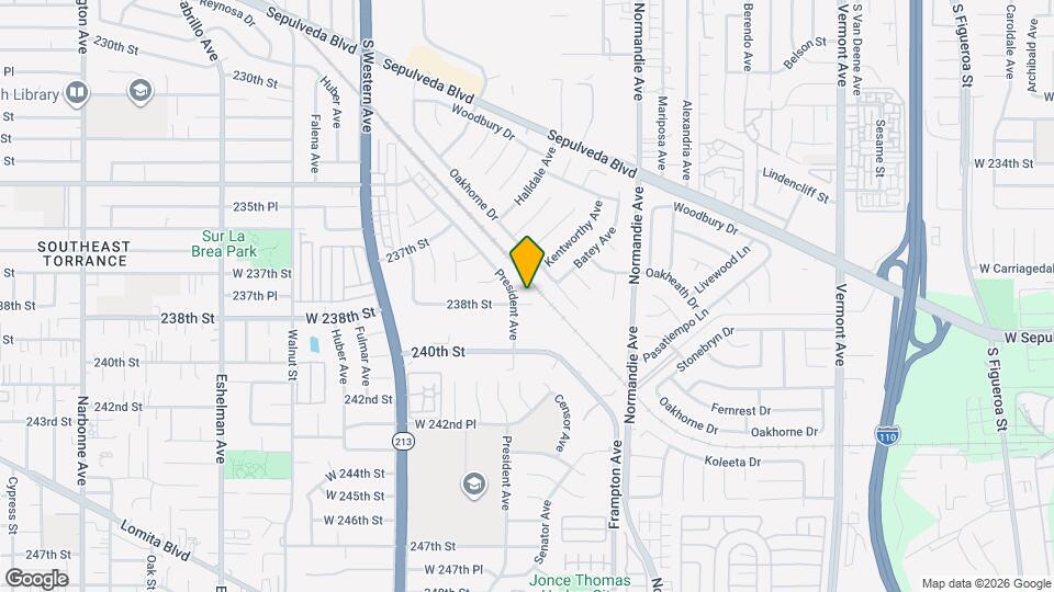 1409 238th St Map and Location Details