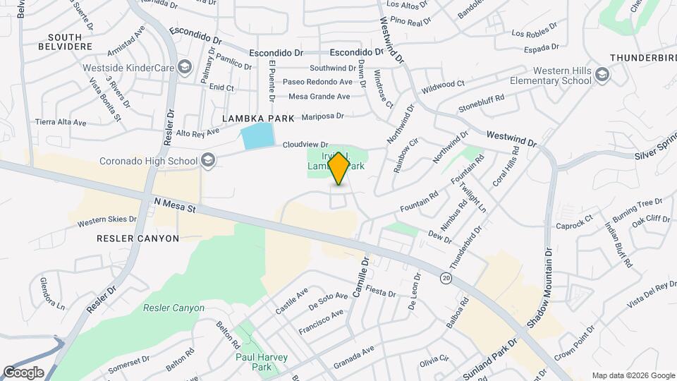 237 S Alto Mesa Dr Map and Location Details