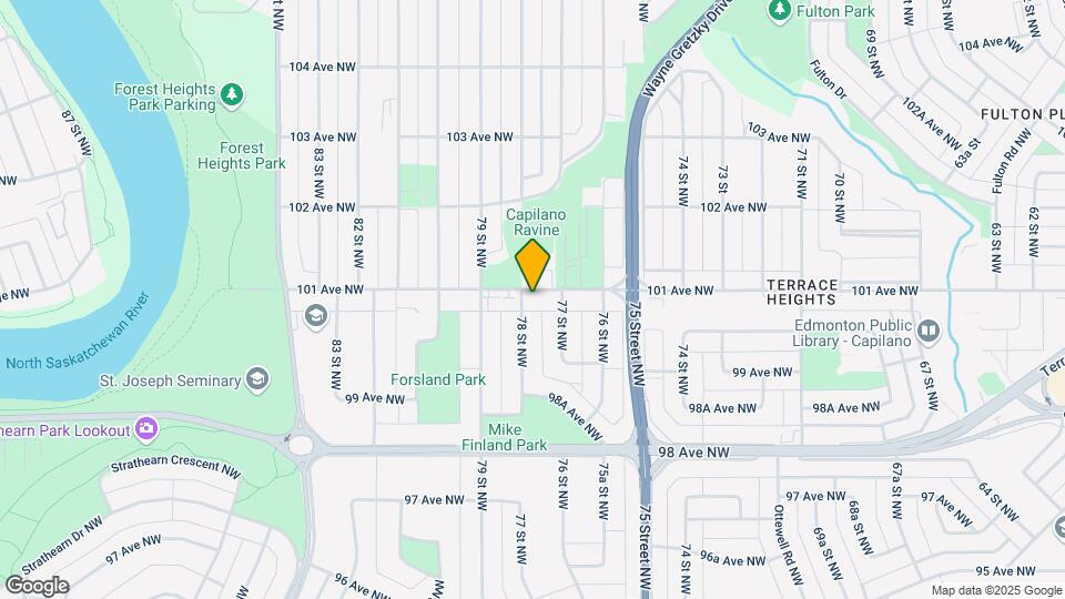 7717 101 Ave NW Map and Location Details