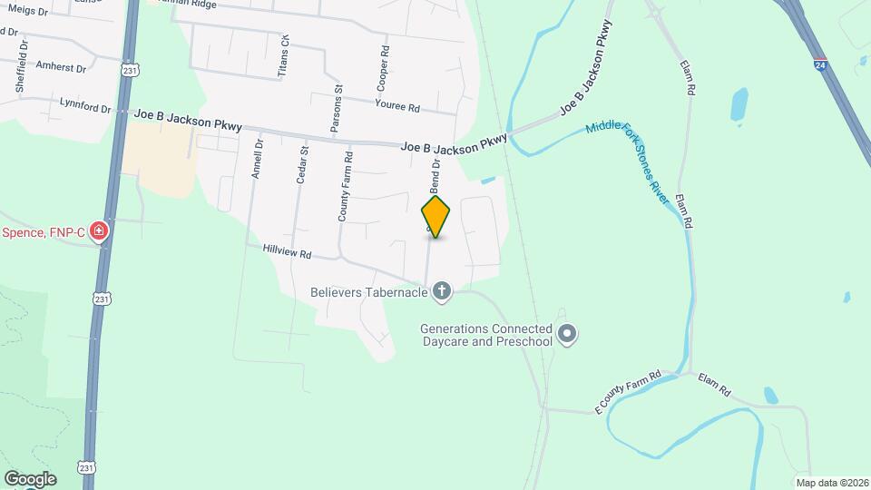 3615 Stevens Bend Dr Mapa y Detalles de la Ubicación