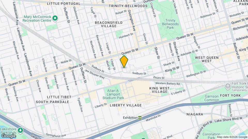 41 Dovercourt Rd, Unit 710 Map and Location Details