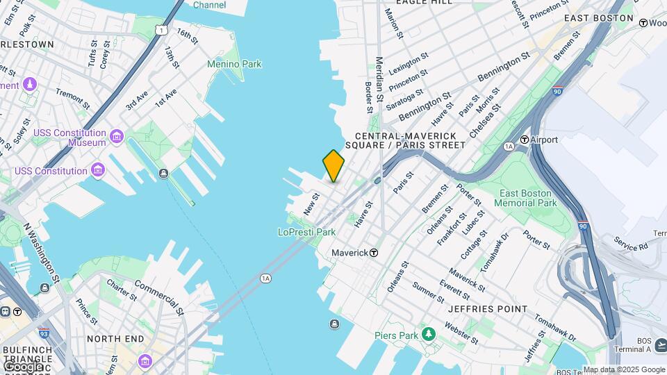 90 Border St, Unit #1 Map and Location Details