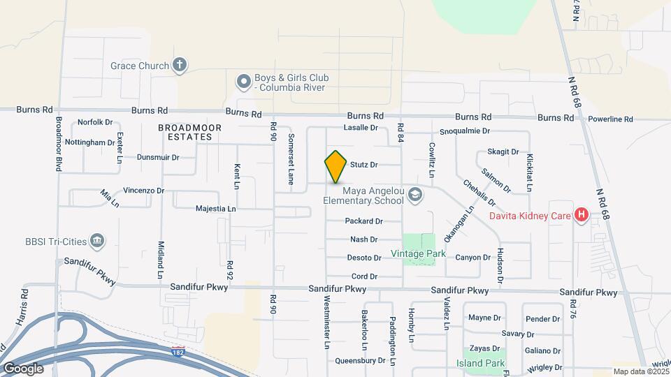8708 Overland Ct Map and Location Details