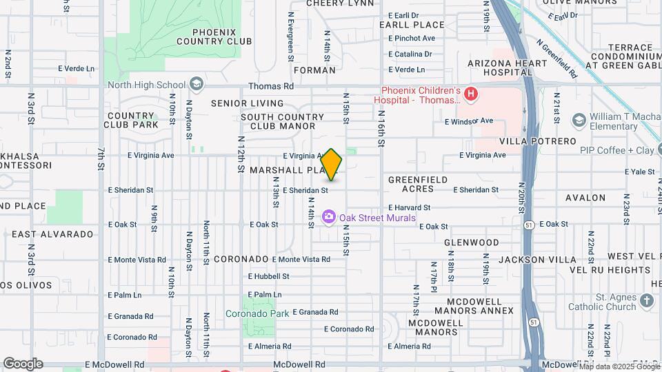 1430 E Sheridan St Map and Location Details
