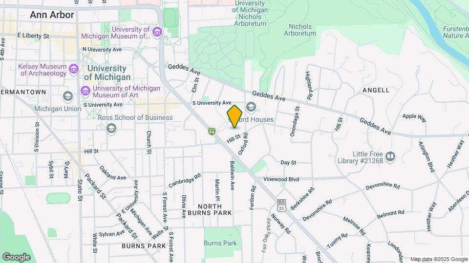 1701 Hill St Map and Location Details