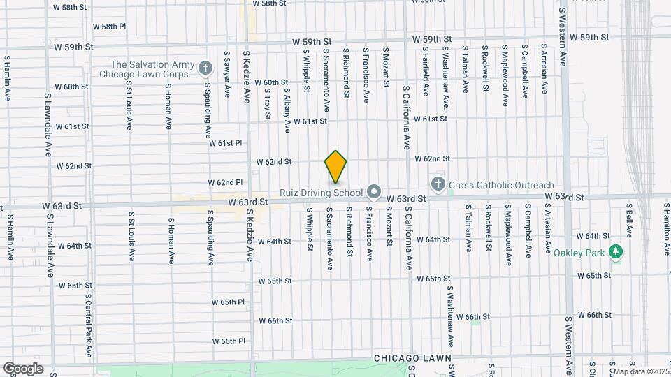 6245 S Sacramento Ave, Unit 1 Map and Location Details