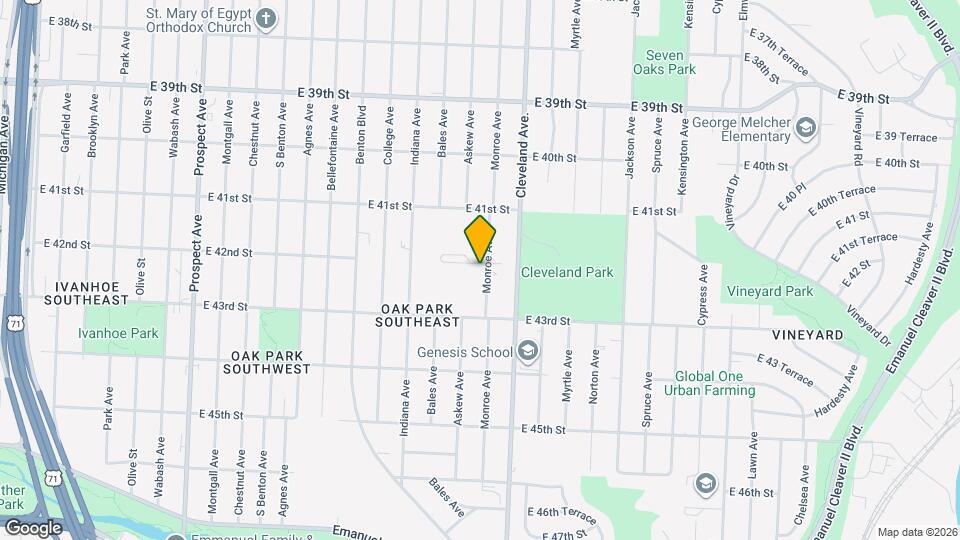 4204 Monroe Ave Mapa y Detalles de la Ubicación