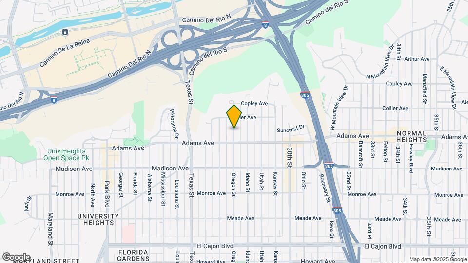 4747 Oregon St, Unit B Map and Location Details