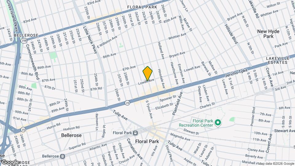 182 Lowell Ave Mapa y Detalles de la Ubicación