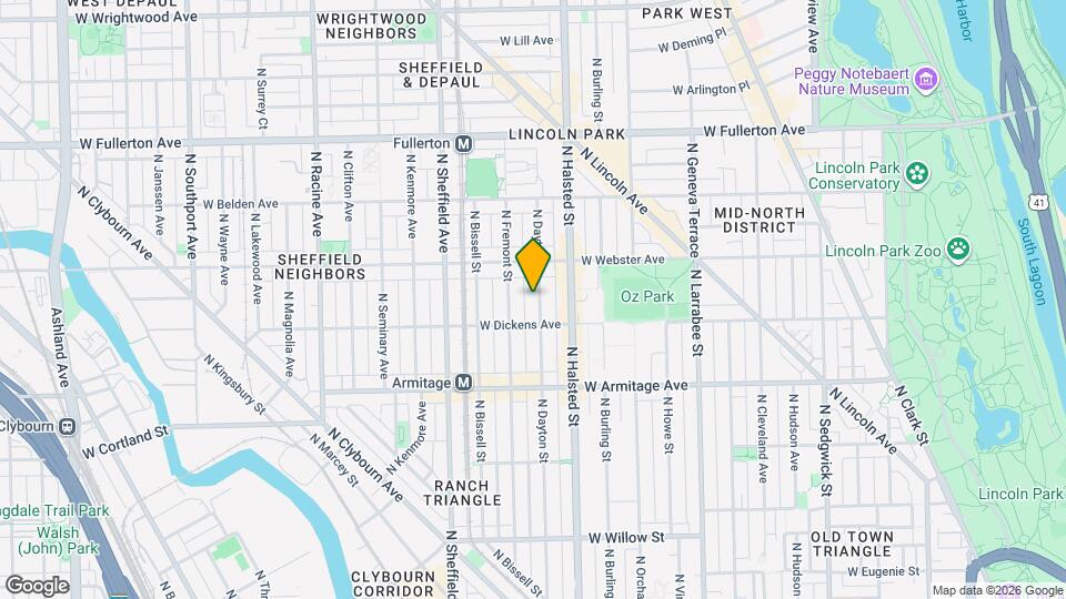 2120 N Dayton St, Unit 308 Map and Location Details