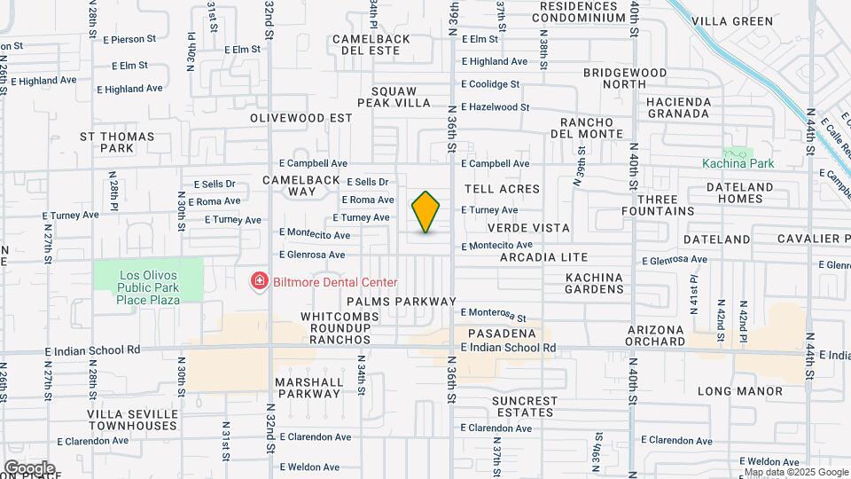 3525-3531 E Montecito Ave Map and Location Details
