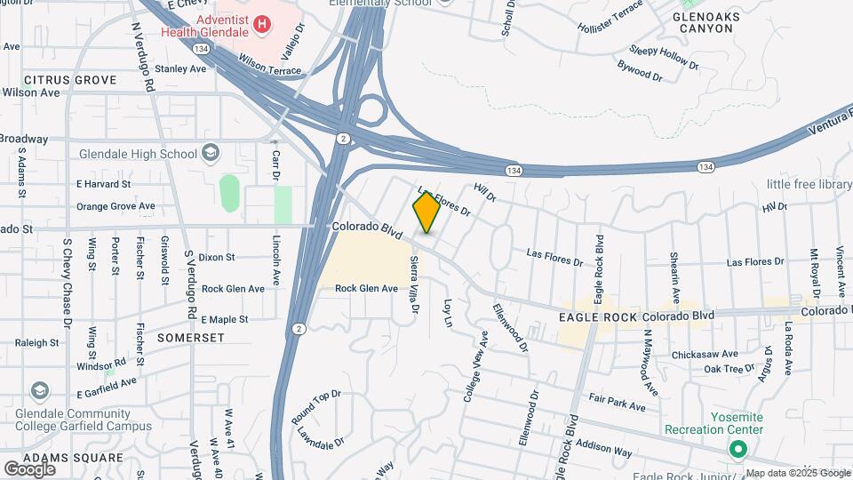 2561 Colorado Blvd Mapa y Detalles de la Ubicación