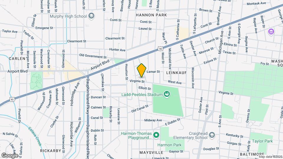 1706 Virginia St Map and Location Details