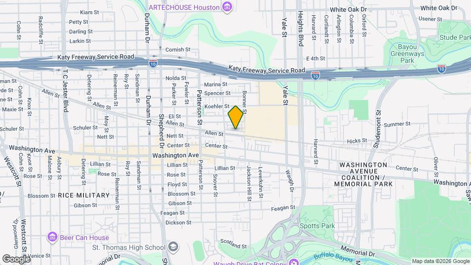 1221 Bonner St Map and Location Details