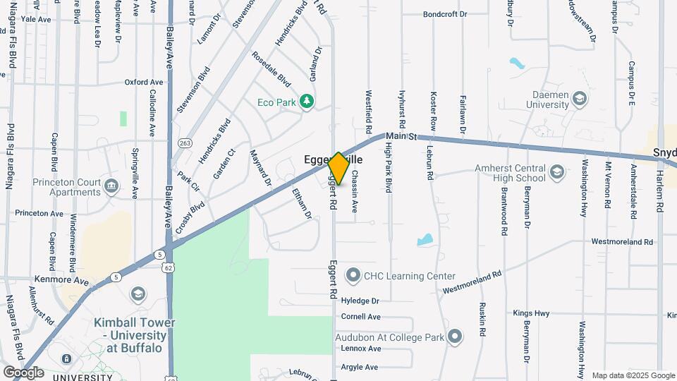 1233 Eggert Rd Map and Location Details