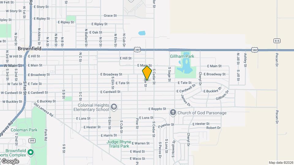 602 E Tate St Mapa y Detalles de la Ubicación