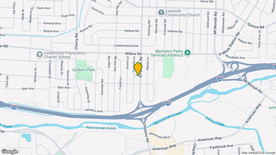1787 S Perkins Rd Map and Location Details