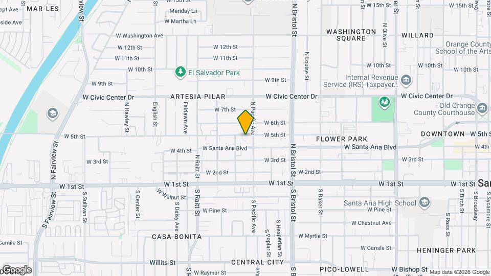 1512 W 5th St, Unit 1512 Map and Location Details