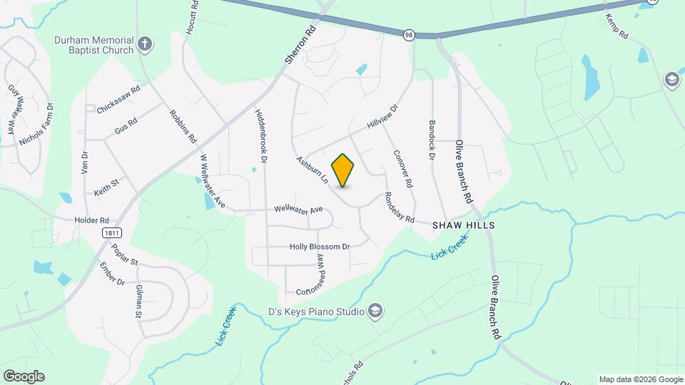 621 Ashburn Ln Mapa y Detalles de la Ubicación