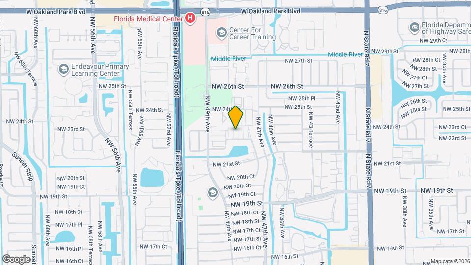 4821 NW 22nd Ct, Unit 100 Map and Location Details