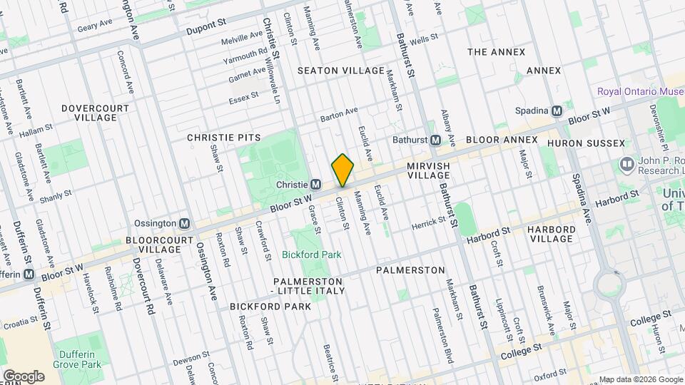 687 Bloor St W Map and Location Details