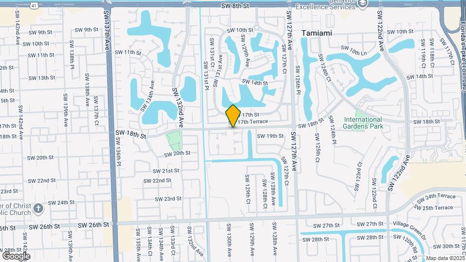 12971 SW 18th Terrace Map and Location Details