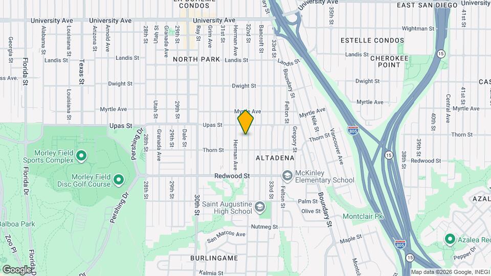 3348 32nd St Map and Location Details