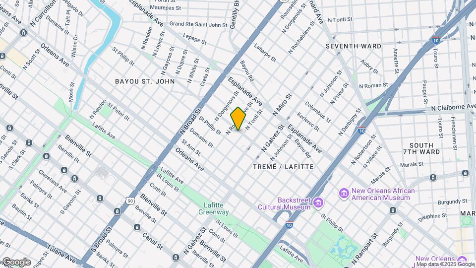 2404 Ursulines Ave Map and Location Details