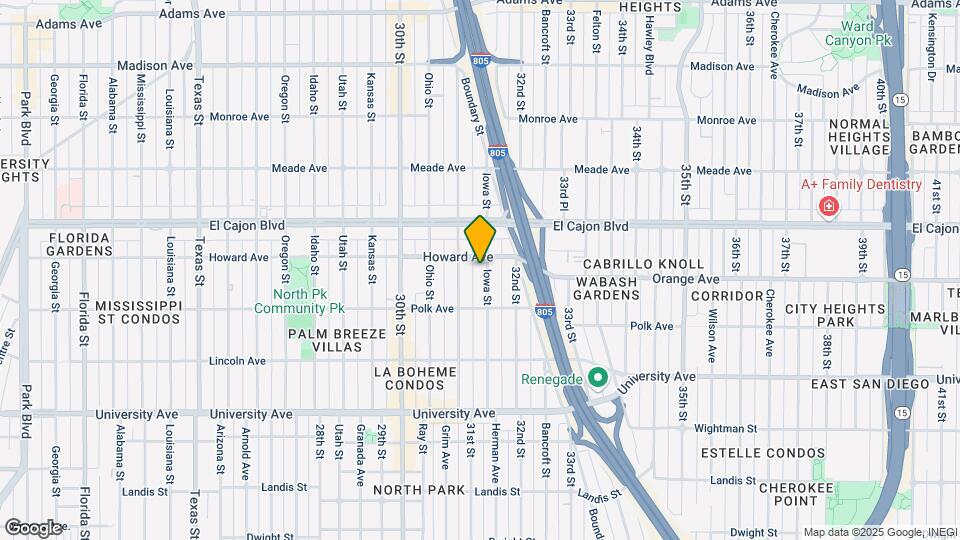 4174 Iowa St Mapa y Detalles de la Ubicación