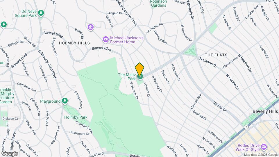 9451 Sunset Blvd Map and Location Details