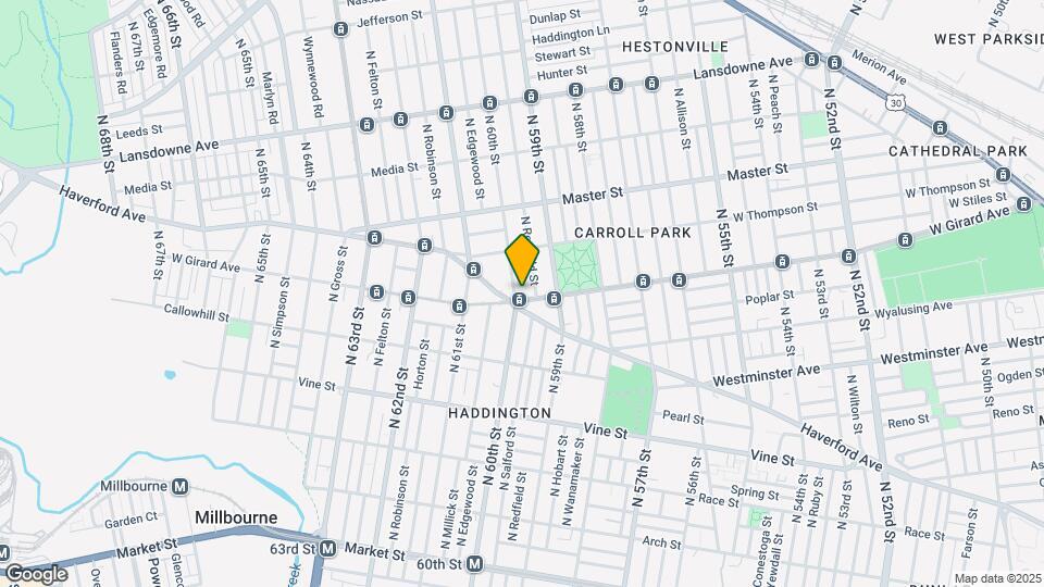 5927 W Girard Ave Map and Location Details