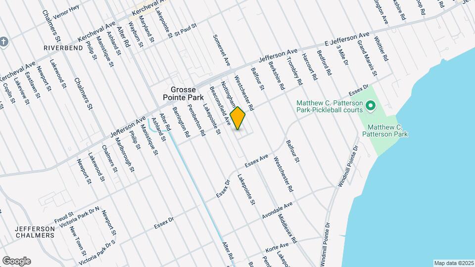 852 Beaconsfield Ave Map and Location Details