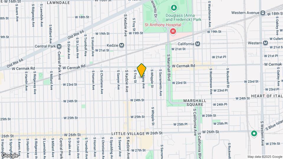 2246 S Albany Ave Map and Location Details