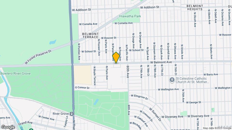 8029 W Belmont Ave Map and Location Details