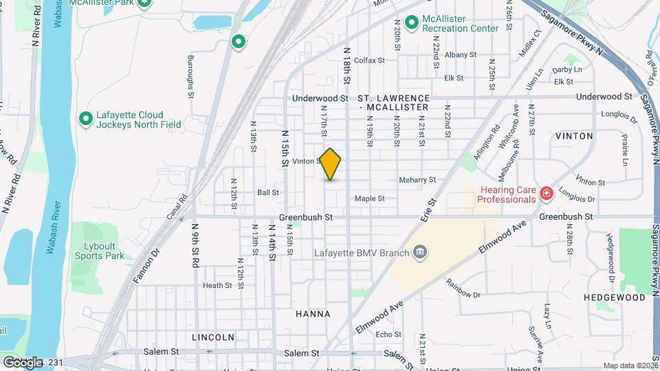 1707 Meharry St Map and Location Details
