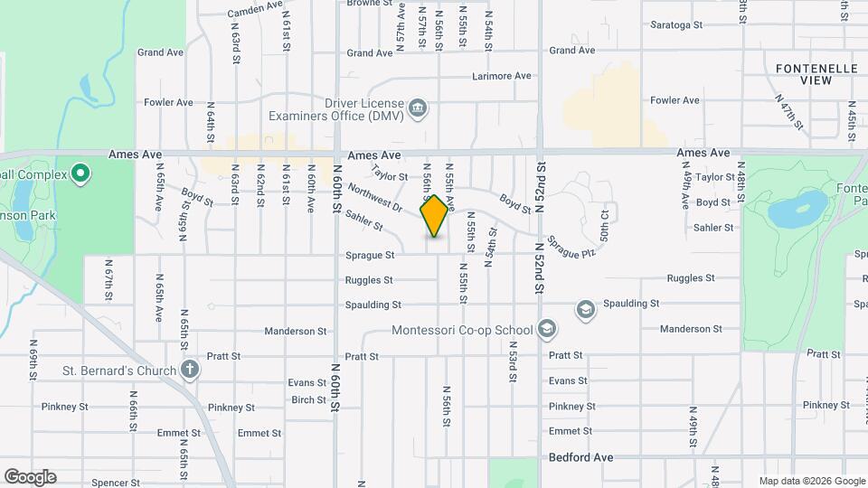 4109 N 56th St Map and Location Details