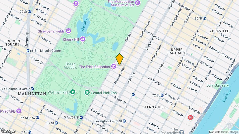 11 E 71st St Map and Location Details