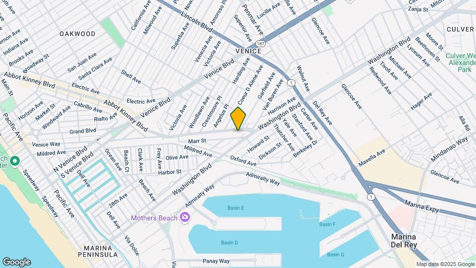 2727 Abbot Kinney Blvd Mapa y Detalles de la Ubicación