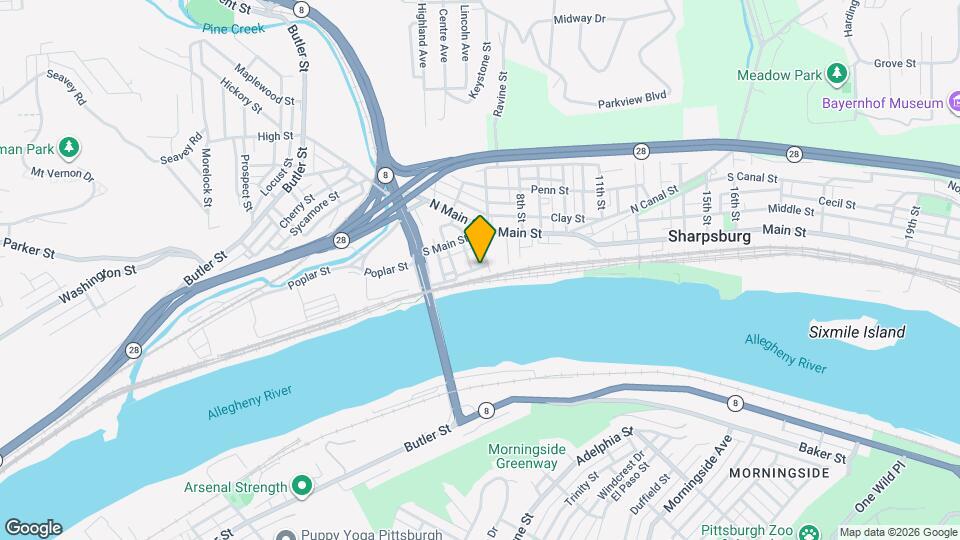 407 Short Canal St Map and Location Details