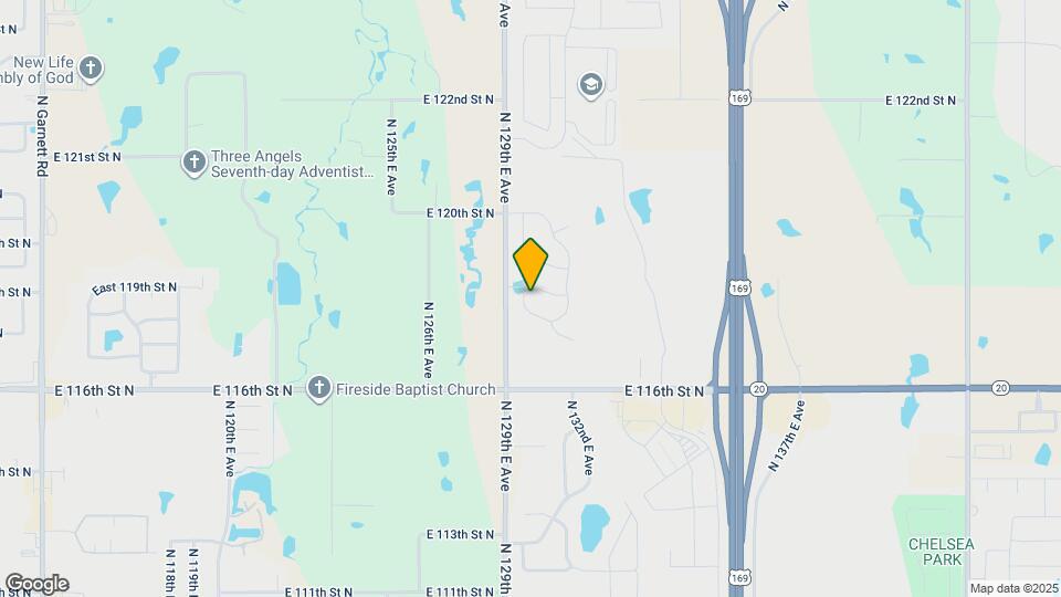 11809 N 130th E Ave Map and Location Details